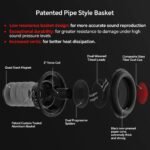 Audiopipe 12" Quad Stack Composite Cone Subwoofer (TXX-BDC-IV-12), Superior Performance, 2200W, 4 Magnets, BASV Voice Coil, Aluminum Basket, Multi-Connect, Non-Press Paper Cone, 2 x 4 Ohms - Image 5