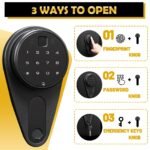 KAER 4-5 Gun Safes,Gun Safe for Rifles and Pistols,Shotgun Rifle Safe,Gun Safes for Rifle and Shotguns,Long Gun Cabinets with Fingerprint/Digital Keypad/Removable Shelf for Rifles Safes - Image 2