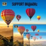 Unitek Bi-Directional USB C Switcher 1 in 2 Out /2 in 1 Out USB Switch Selector 2 Computers Share 1 Monitor Video Switch 10Gbps Data Transfer 8K@60Hz Video Type-C Power Adapter Included Silver - Image 4