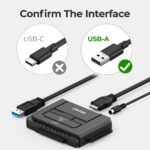 Unitek USB 3.0 to IDE and SATA Converter External Hard Drive Adapter Kit for Universal 2.5/3.5 HDD/SSD Hard Drive Disk, One Touch Backup Function, Included 12V/2A Power Adapter - Image 7