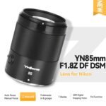 Yongnuo YN85MM F1.8Z DF DSM Lens, Full Frame Auto Focus Medium Telephoto Prime Lens, for Nikon Z Mount Mirrorless Cameras Black - Image 2