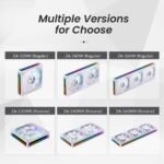 JONSBO ZA-360W PC Case Fan,All(3)-in-One,Single Frame Unit 120mm ARGB,PWM, Silent Computer Fan with 4-Sides Infinity Mirror 2400RPM,28mm Thick Multiple Led Beads, Installation Ref to Tips - Image 4