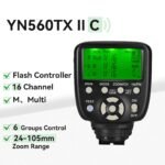YONGNUO Upgraded YN560-TX II LCD Flash Trigger Remote Controller, for Canon and YN560IV/III YN660 with Wake-up Function for Canon Cameras - Image 2