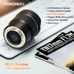 YONGNUO YN17MM F1.7M Lens for M43 Mount, 17mm F1.7 Standard Prime Auto Focus, MFT Micro Four Thirds for Mirrorless Cameras - Image 2