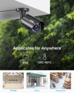 ZOSI 1080P CCTV Camera Outdoor Indoor Hybrid 4 in 1 HD TVI/CVI/AHD/CVBS Home Security Cameras System,Night Vision,Waterproof Metal Housing Bullet Cam For 960H,720P,1080P,5MP,4K analog Surveillance DVR - Image 5
