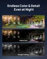 Anona Lucio 2.5K Security Camera Outdoor Battery Wireless with Solar Powered, Color Night Vision & 138° FOV, Multi-Object Detection, No Hub Needed, Two-Way Audio, IP67, 3 Pack - Image 3