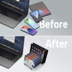 Unitek Adjustable Universal Multi Device Organizer Dock Stand Holder Compatible for iPhone, iPad, Kindle, Fire Tablet, Samsung Galaxy, Google Nexus, Pixel, All Electronic Devices-No Charging Port - Image 4