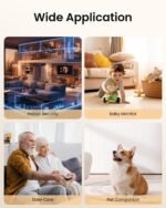 ZOSI Indoor Pan/Tilt Smart Security Camera,2K 360 Degree Baby Pet Monitor,Plug-in 2.4G/5G Dual-Band WiFi Home Cam with Phone App,Night Vision,Person Detection,2 Way Audio,Cloud & Memory Card Storage - Image 8