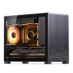 JONSBO D32 PRO Micro-ATX PC Case,High Compatibility Mini Desktop Case,A/B Mode for MB, Support MATX Back-Connect/BTF MB,365mm GPU/240AIO/163mm Air Cooler,ATX/SFX PSU, USB3.2 PC Gaming case,Black