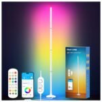 DAYBETTER Smart Floor Lamp, RGB+IC Corner Lamp with APP and Remote, Ambient Lighting Floor Lamps for Bedroom, 16 Million Colors, Music Sync, LED Floor Lamp for Living Room