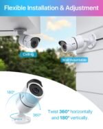 ZOSI 4PACK 1920TVL 1080P HD TVI Security Cameras 120ft Night Vision CCTV Cameras Home Security Day/Night Waterproof Camera for 720P,1080P,5MP,4K HD-TVI Analog DVR Systems - Image 6