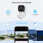 Jennov Outdoor/Indoor Security Cameras 5Ghz/2.4Ghz, 2K HD WiFi/Color Night Vision/Motion Detection /2-Way Audio/IP66 Waterproof Pet Dog Cat Baby Monitor Camera for Home Security - Image 8