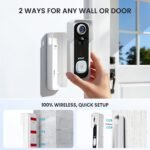 ieGeek Doorbell Camera Wireless No Subscription - Wireless Video Doorbell with Chime, Doorbell with Camera 1080P, Voice Changer, 2-Way Audio, PIR Motion Detection, Only 2.4Ghz WiFi, Works with Alexa - Image 6