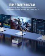 GMKtec Mini PC Intel N150(Turbo 3.6GHz) 12GB DDR5 512GB SSD Dual LAN, Desktop Mini Computer 4K Triple Display, WiFi6, BT5.2, Energy Efficient Nucbox G2 Plus - Image 4