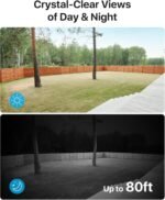 ZOSI 3K Lite Security Camera System with AI Human Vehicle Detection, 8Pcs 1920TVL 2MP Home CCTV Cameras Indoor Outdoor, Night Vision, One-Way Audio, H.265+ 8CH DVR with 1TB HDD for 24/7 Recording - Image 5