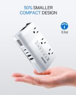 DOACE 220v to 110v Voltage Converter US to Europe: 350W 220 to 110 Voltage Converter for European Travel - International Power Adapter Plug Combo Step Down Transformer White - Image 7