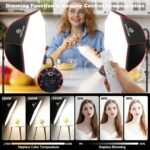 Light Box Photography Lighting Kit:2-Pack 37" Octa Softbox,Honeycomb Grid,110W LED Lamps,RC,Tripod Stands for Studio Light,Video Recording,Portraits,Model/Food/Pet/Baby/Product Shoots & Live Streaming - Image 3