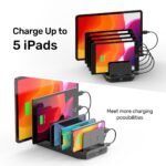 Unitek USB Charging Station, 10 USB Fast Ports Charge Docking Station and Adjustable Dividers, Multi Device Charger Organizer Compatible with iPad, iPhone, Tablet and Cell Phone - Image 5