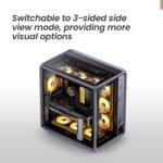 JONSBO BO400 ATX Mid Tower PC Case, Aluminum Frame, Back-Connect MB,High Comp Gaming Dual Chamber Computer Case,GPU 435mm/PSU 200mm/AIO360x3,Top Front Interchangeable Glass/Mesh Desktop Display - Image 3