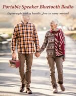 PRUNUS Retro Vintage Radio with Bluetooth Rich Bass Stereo Sound, Radios Portable AM FM, Rechargeable Speaker with TWS Pairing, Loud Volume,BT5.0, TF Card & MP3 Player for Home/Party - Image 3