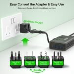 Voltage Converter 220v to 110v Key Power 230W International Power Converter - [for American Hair Straightener, Europe, Australia, UK, Ireland, Italy, etc] - Image 4