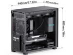 JONSBO D41 MESH SC Black ATX Computer Case with Screen, ATX PC Case Mid Tower/Support RTX 4090(335-400mm) GPU 360/280AIO,Power A-TX/SFX: 100mm-220mm Multiple Tool-Free Design,Black - Image 5