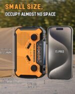 PRUNUS J-369 11100mWh Emergency Weather Radio, AA Batteries/Hand Crank/Solar/USB Charging, NOAA/AM/FM, LED Flashlight and Reading Lamp,SOS Alarm & Flashlight - Image 5