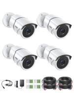 ZOSI 4PACK 1920TVL 1080P HD TVI Security Cameras 120ft Night Vision CCTV Cameras Home Security Day/Night Waterproof Camera for 720P,1080P,5MP,4K HD-TVI Analog DVR Systems