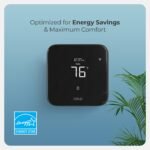 Cielo Smart Thermostat Eco | Energy Star Certified Thermostat | Supports Conventional Systems up to (2H/2C) & Heat Pumps (4H/2C) | Free C-Wire Adapter in Box | NOT for Mini Split Systems | (Black) - Image 3