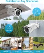 ZOSI 4K PoE Security Camera System,4 x 8MP Weatherproof Surveillance Cameras with One-Way Audio,People Counting,Night Vision,Person Vehicle Detection,8CH 4K NVR with 2TB HDD for Home 24/7 Recording - Image 8