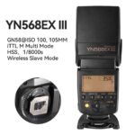 YONGNUO YN568EX III Flash Speedlite, Wireless Slave TTL with HSS 1/8000 for Nikon DSLR Cameras - Image 2