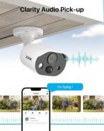 ZOSI 3K Lite Security Camera System with AI Human Vehicle Detection, 8Pcs 1920TVL 2MP Home CCTV Cameras Indoor Outdoor, Night Vision, One-Way Audio, H.265+ 8CH DVR with 1TB HDD for 24/7 Recording - Image 4