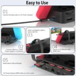 Unitek Switch Dock Station, Game Card Reader with 4K HDMI/USB 3.0/USB-C Charging Ports, Portable Nintendo Switch Docking Replacement, 4 Card Slots - Image 8