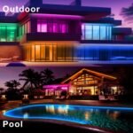 DAYBETTER Outdoor LED Strip Lights, IP67 Waterproof LED Lights with Remote, APP Control, Color Changing LED Rope Lights for Bedroom, Bathroom, Roof, Balcony, Pool, 24V, 100ft - Image 6