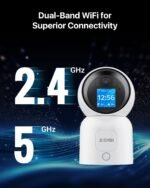 ZOSI 4MP Smart WiFi Security Camera,360° Pan/Tilt, 2-Way Video Calling, Human Detection, Night Vision,Plug in 2.4G/5G Dual-Band Home Cam, Cloud/Memory Card Storage, Indoor Elderly/Baby/Pet Monitor - Image 7
