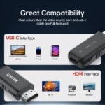 Unitek USB C to HDMI Adapter Uni-Directional Type-C Female Video Source to HDMI Male Display Converter 4K 60Hz Thunderbolt 3/4 Adapter for MacBook Pro/Air iPhone Series iPad Pro Windows Surface - Image 3