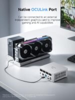 MINISFORUM UM880 Plus Mini PC AMD Ryzen 7 8845HS(8C/16T, up to 5.1GHz), 32GB DDR5 1TB PCIe4.0 SSD, HDMI+DP+USB4 Triple Outputs, OCuLink Port, 2.5G LAN, 5x USB Port, Radeon 780M Graphics Micro Computer - Image 5