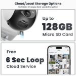 ieGeek Security Cameras Wireless Outdoor, 2K Solar WiFi Camera for Home Security System, Battery Powered Surveillance Cam with Solar Panel, 360° PTZ Color Night Vision, Motion Sensor, Works with Alexa - Image 9