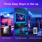 DAYBETTER Smart WiFi Led Lights 100ft, Tuya App Controlled Led Strip Lights, Work with Alexa and Google Assistant, Timer Schedule, Color Changing Led Lights for Bedroom Party Kitchen - Image 5