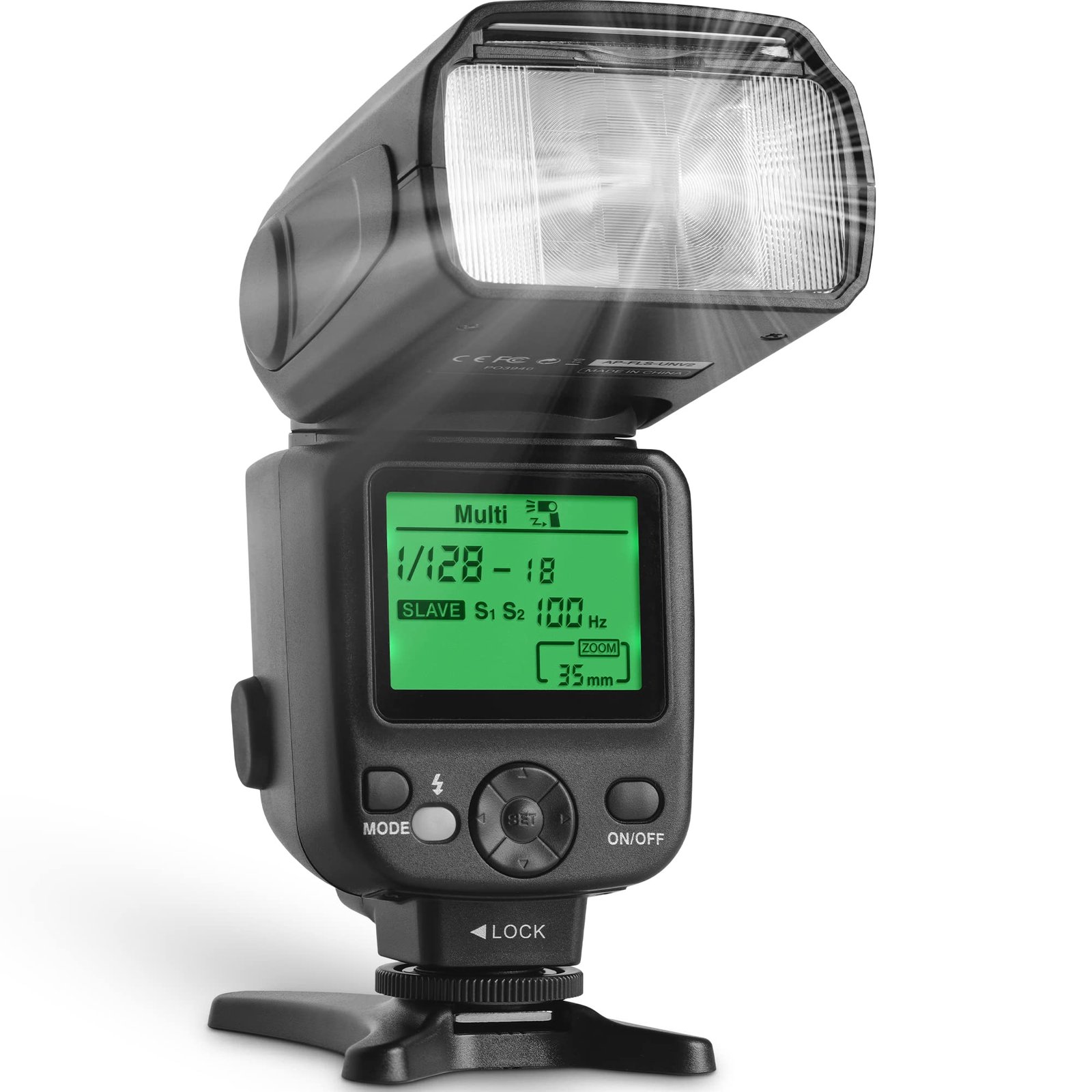 71gU2mrgd6L.jpg Altura Photo Camera Flash with LCD Display for DSLR & Mirrorless Cameras - External Speedlite Featuring a Standard Hot Shoe, Universal Speedlight for Canon, Sony, Nikon, Panasonic and More - Image 1