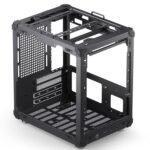 JONSBO C6-ITX Black Mini ITX Handled Mesh PC Case, Simple Compact Desktop Chassis, SP MB mini-ITX/Mini-DTX, ATX Power Bite (L140mm Max.), 170mm Tower Cooler,Tool-Free Open SFF Case, Black - Image 4