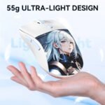 RisoPhy Lightweight Gaming Mouse, Tri-Modes Wired/2.4GHz/Bluetooth Anime Gaming Mouse, PAW3395 Sensor, 6 Programmable Buttons, 26K DPI Wireless Mouse for Laptop, PC, Mac - Image 4