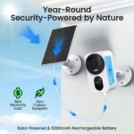 Heyall 2.4G/5G WiFi 6 Wireless Outdoor/Indoor Security Camera, Solar Powered 2.5K 4MP, Cloud/SD Storage, Color Night Vision, AI Human Detection, Spotlight & Siren, 2-Way Talk, Dual Band, IP65 - Image 3