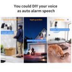 Triple-Lens Solar Security Cameras Wireless Outdoor,360°PTZ Cameras for Home Security with 10x Hybrid Zoom,5G/2.4G WiFi,No Month Fee,PIR Alarm,Full Color Night Vision, Two-Way Audio,IP65 - Image 7