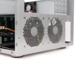 AUDHEID K7 8 Bay NAS Case, Computer Enclosures Compatible Micro-ATX Mini-ITX Motherboard, 3 x Fans, 8 x 2.5/3.5" Tray, Network Attached Storage Server for Home(Diskless) - Image 4