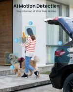 ieGeek S1 Solar Security Cameras Wireless Outdoor, 2K WiFi Battery Powered Home Surveillance Camera with Embedded Solar Panel, AI Motion Sensor, Smart Alarm, Color Night Vision, Cloud/SD,Works w/Alexa - Image 5