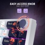 RisoPhy PC425 Wireless Gaming Keyboard, Gasket Mount, RGB Backlight, Volume Knob, 2.4GHz/USB-C/BT5.0, 60% Mechanical Gaming Keyboard for Mac/Win - Image 6