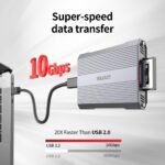 CFexpress Type B and SD4.0 UHS-II Dual-Slot Memory Card Reader, 10Gbps USB 3.2 Gen 2, CF Express Reader for CFexpress Type B/SD/SDHC/SDXC/SDUC, Plug and Play, Compatible with Windows/Mac/Linux/Android - Image 3