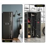 KAER Gun Safe, Large 8-12 Gun Cabinet for Home Defense with Electronic Keypad | Secure Rifle & Shotgun Safe with Adjustable Shelf, Rifle Rack for Pistols and Ammunition Storage - Image 8
