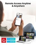 ZOSI 3K Lite Security Camera System Indoor Outdoor,AI Human/Vehicle Detection,Night Vision,Remote Access,4pcs 1080P 1920TVL Weatherproof Surveillance Cameras,H.265+ 8CH CCTV DVR(NO HDD) - Image 7